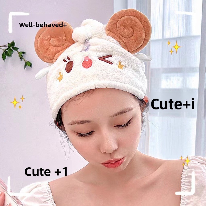 Cute Kawaii Sheep Dry Hair Cap - đánh giá và giá Golf Towel