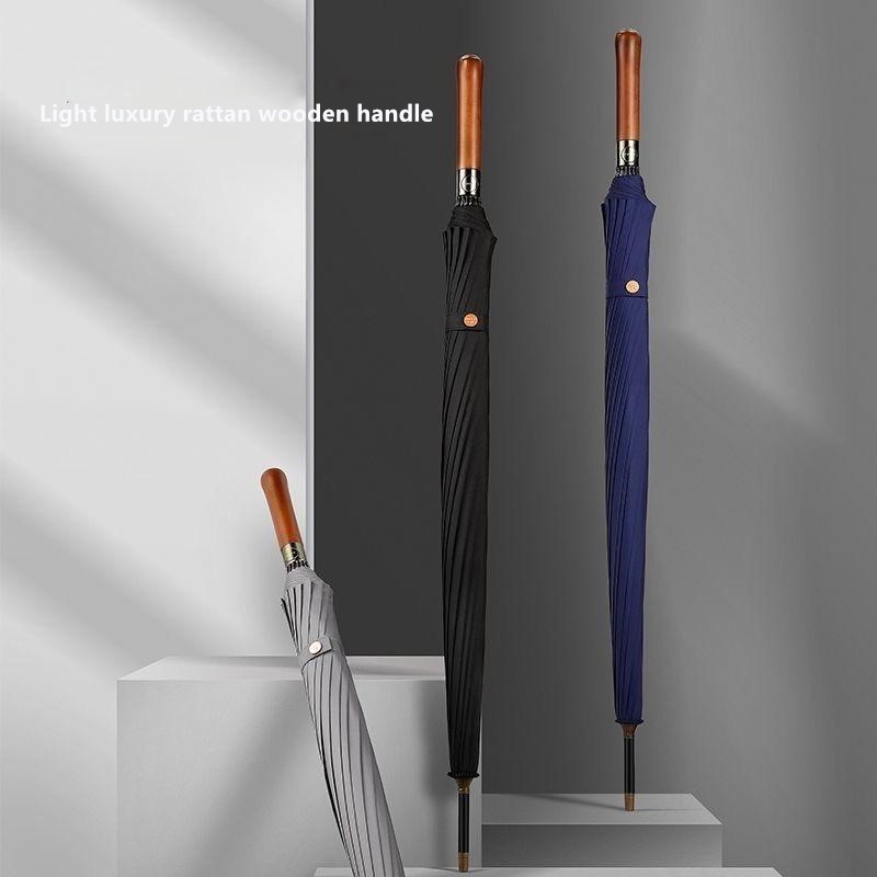 Automatic Wooden Handle Umbrel - đánh giá và giá Golf Umbrella