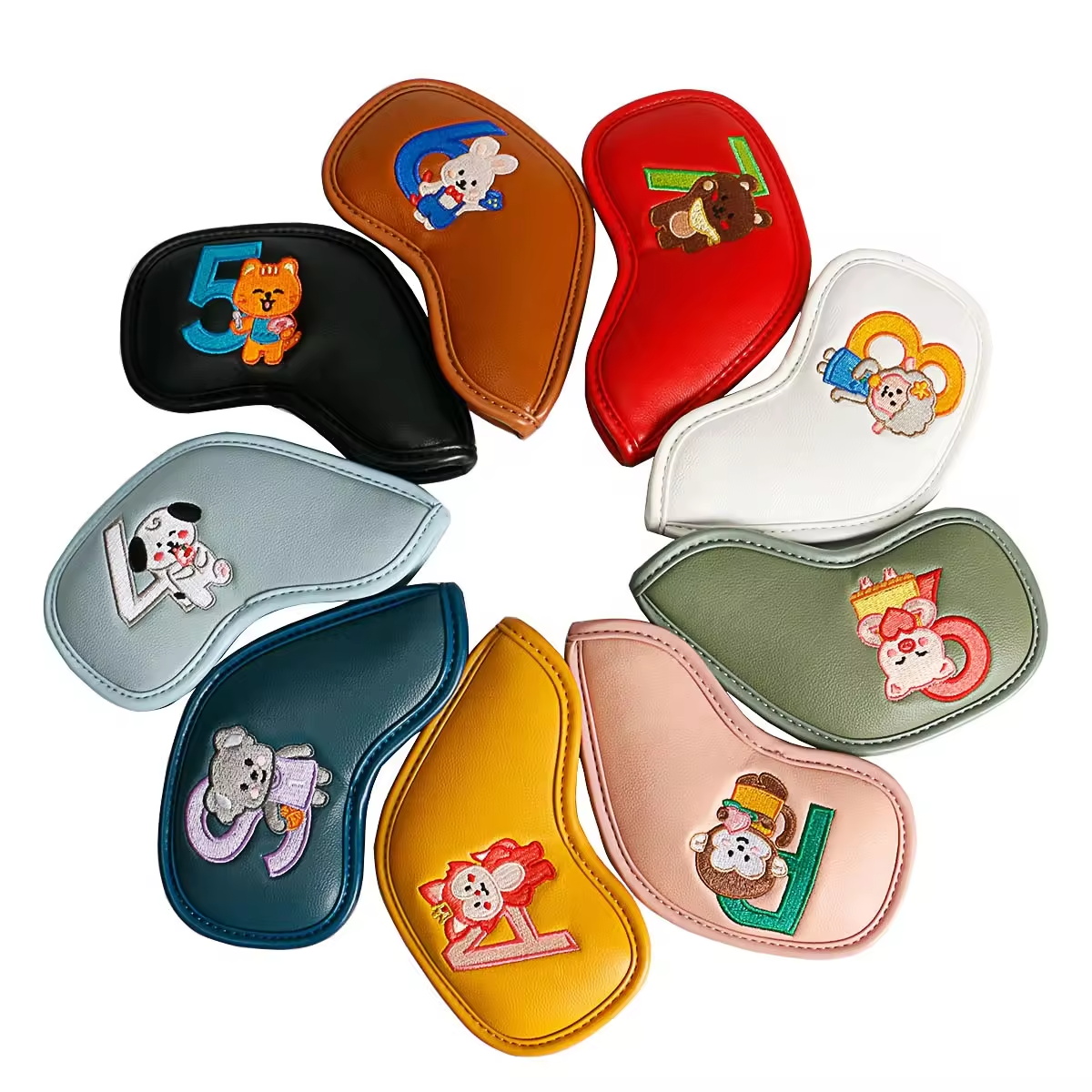 9Pcs Cute Cartoon Animal Golf  - đánh giá và giá Golf Clubs